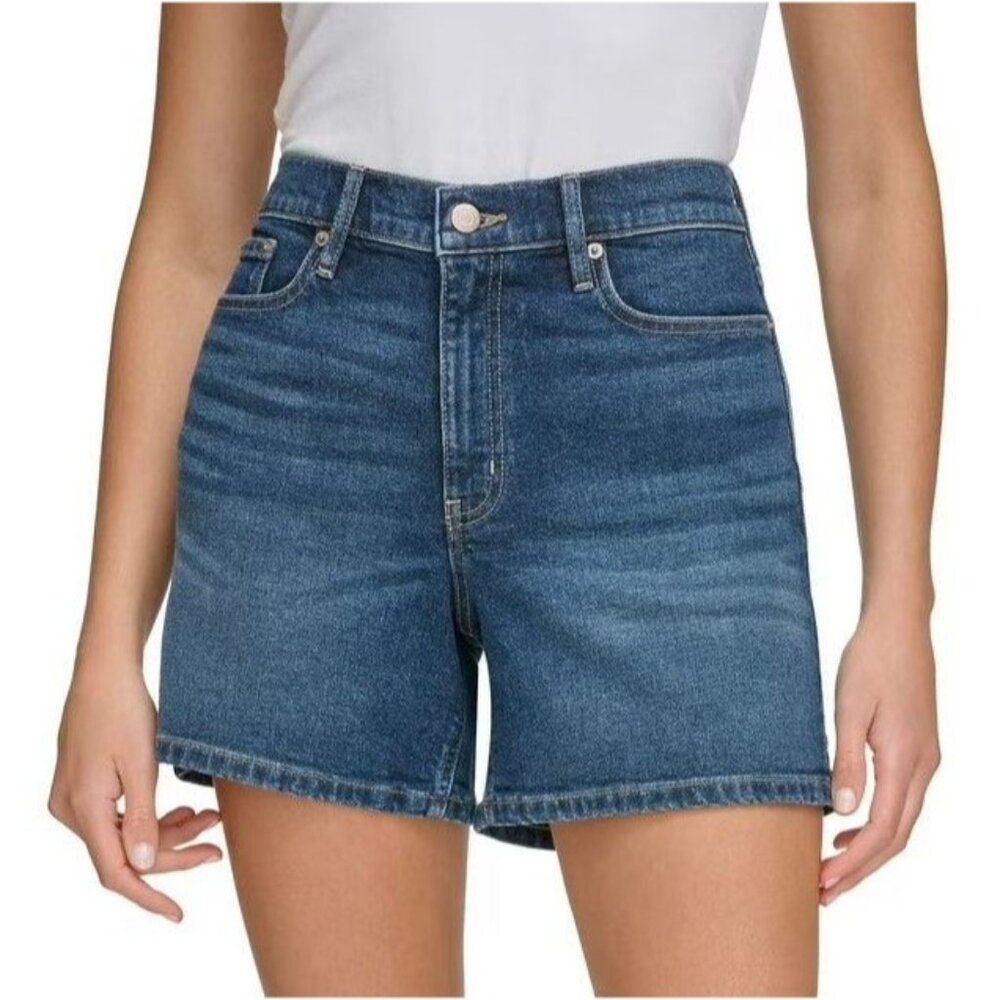 Calvin Klein Jeans Womens 14 XXL High-Rise Denim Shorts 5"Inseam Classic Jean
